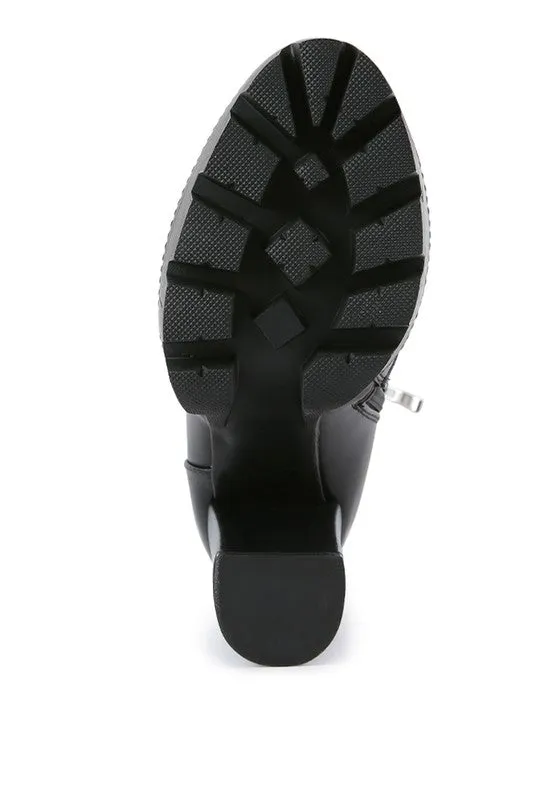 Magnolia Cushion Collared Side Zipper Biker Boot
