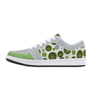 Modern Day Hippie Low-Top Leather Sneakers - White