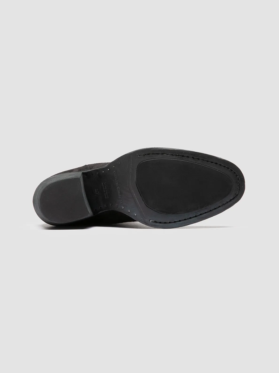 SYDNE 010 - Black Suede Zipped Boots