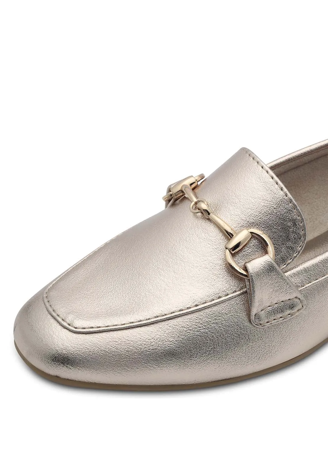 Teddy Buckle Loafer - Platinum