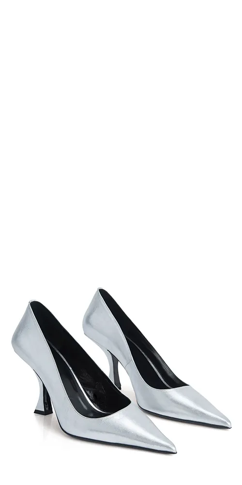 Viva Pump Silver Leather