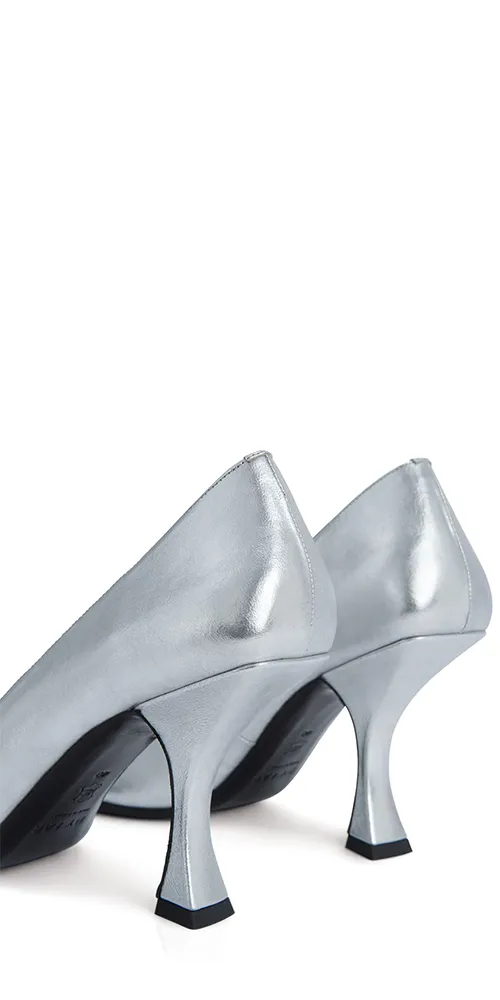 Viva Pump Silver Leather