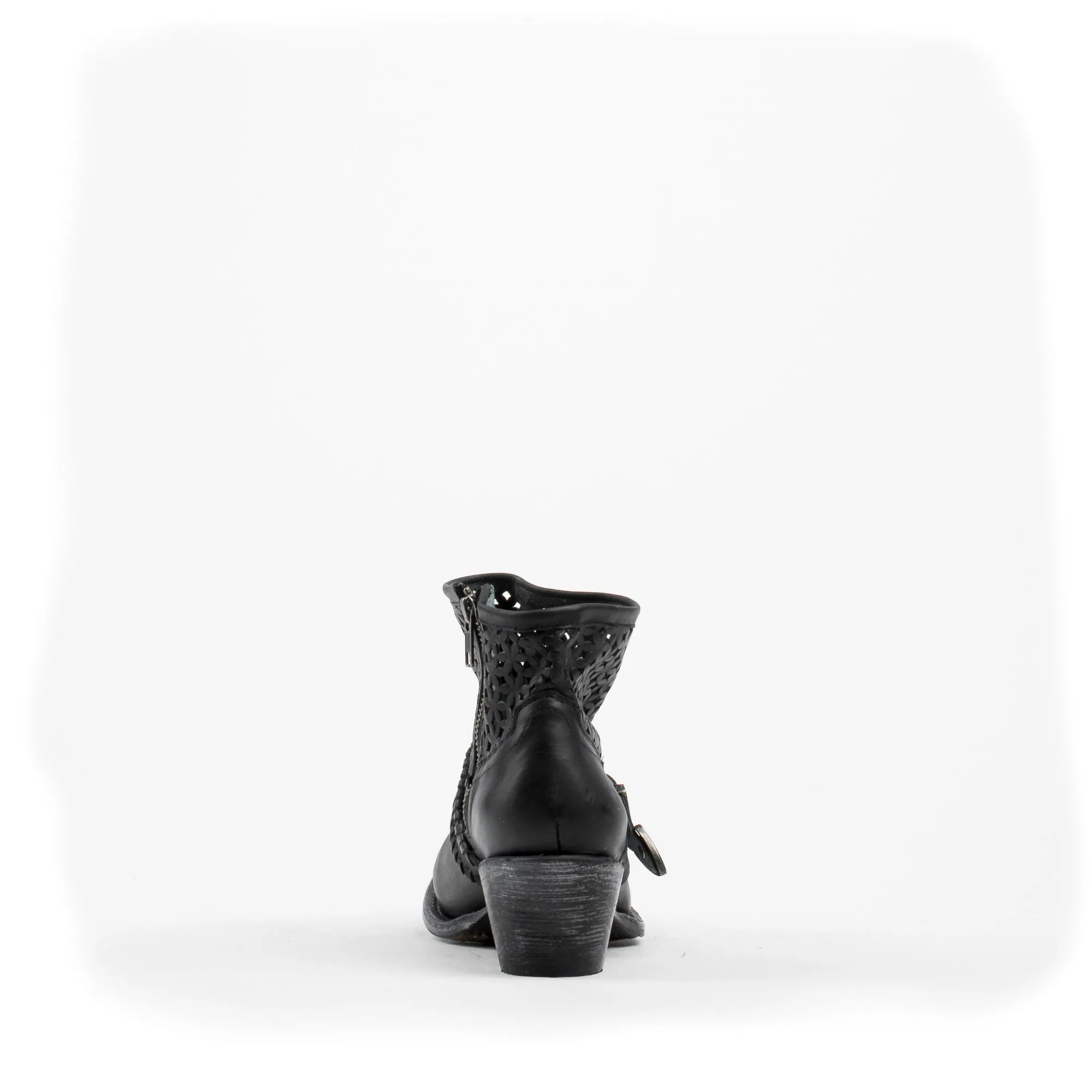 Women's Corral Black Cutout Ankle #Z0015