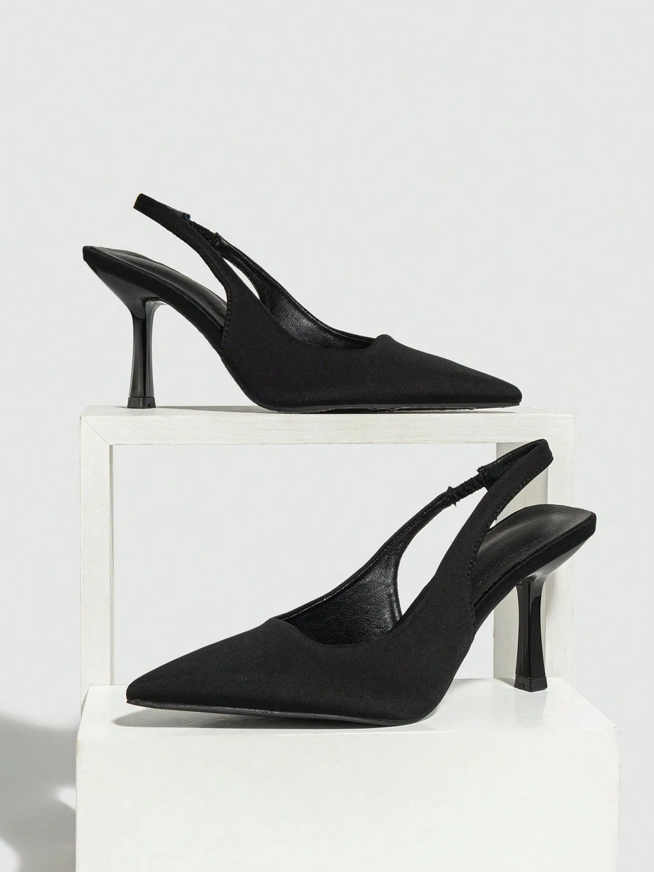 Women's High Heels, Pointed Toe, Thin Heel, Suede Shallow Mouth Shoes, Autumn