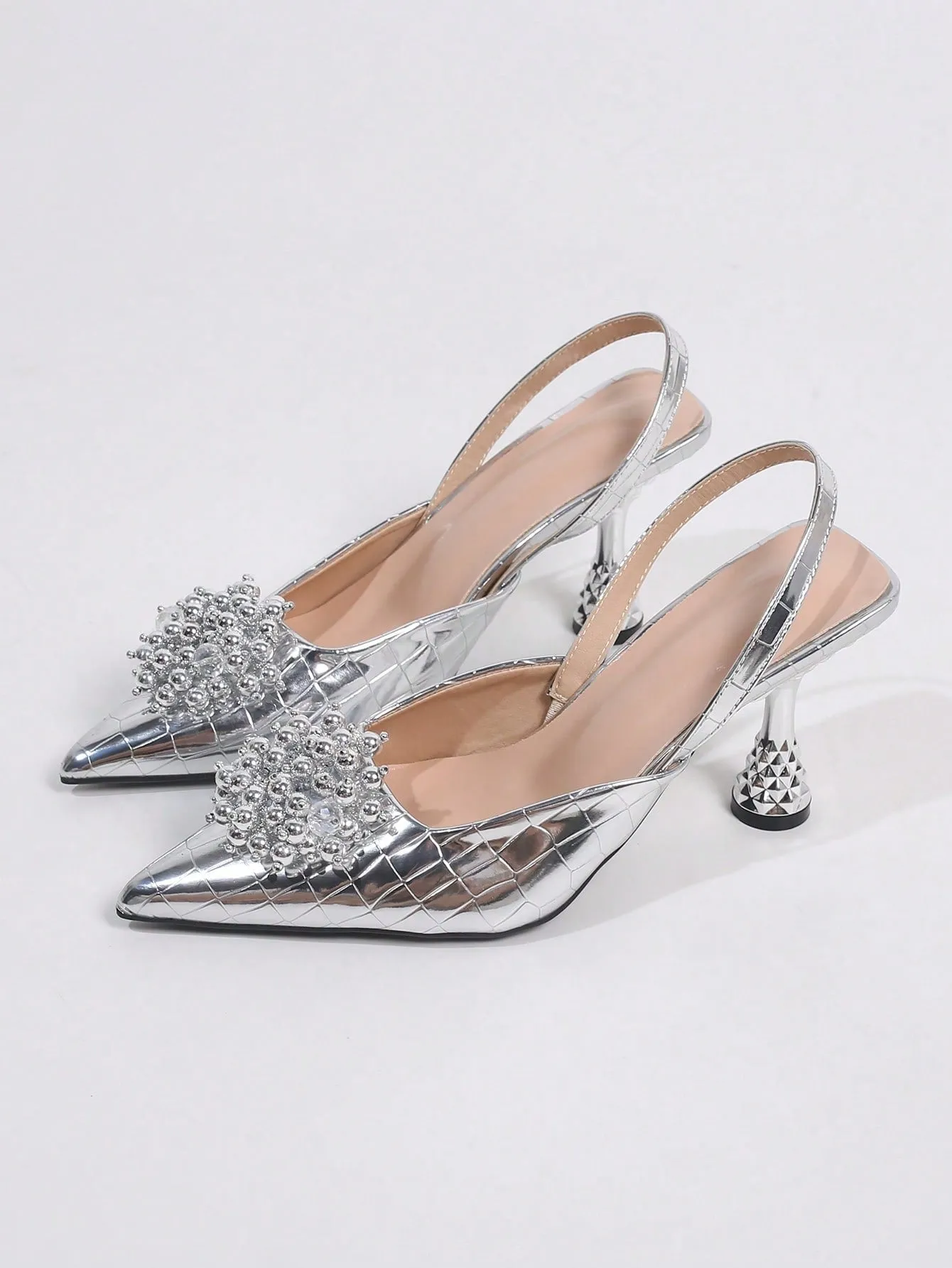 Women's Pointed Toe High Heel Pumps, Fashionable Wear Outside, For Spring, Summer And Autumn