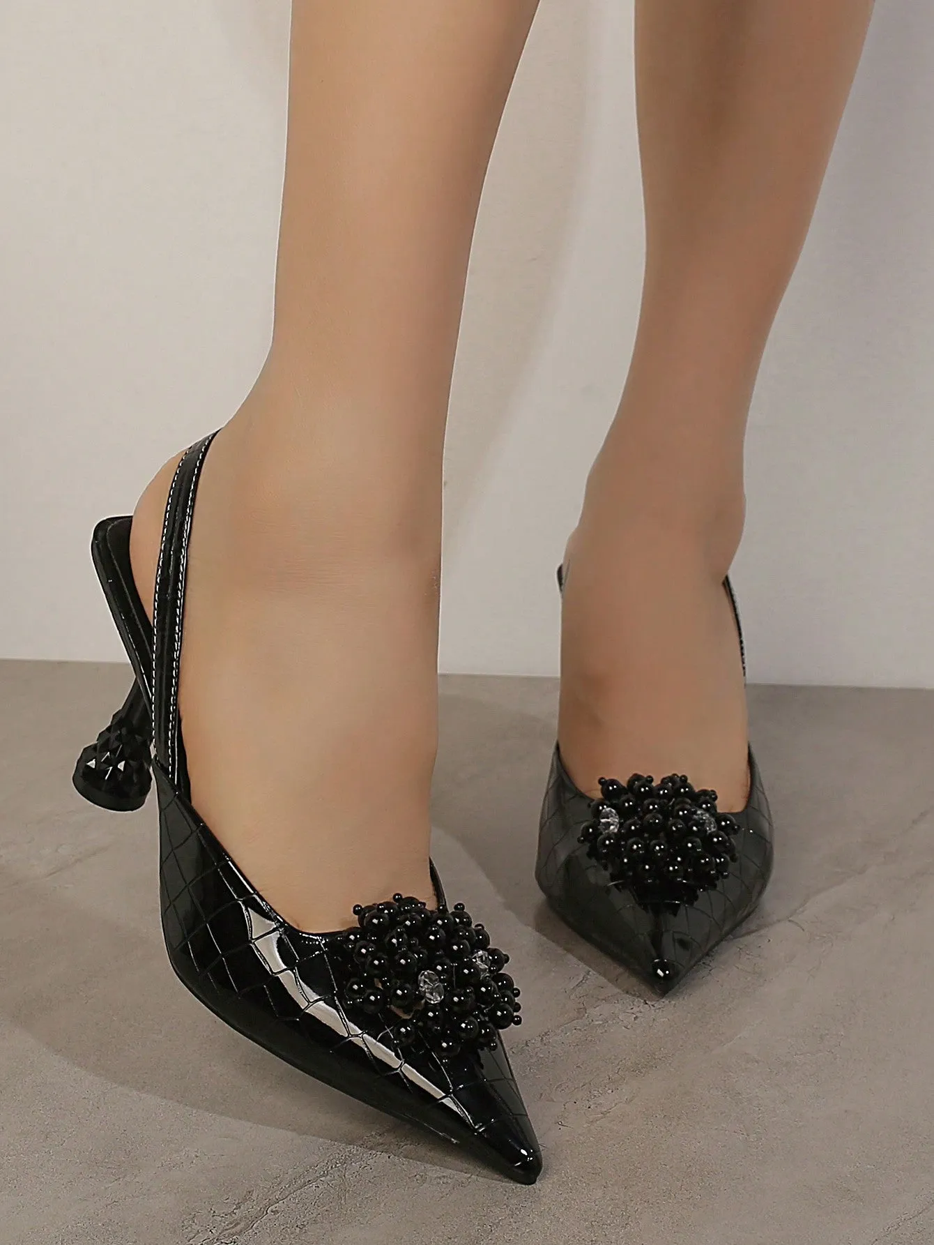 Women's Pointed Toe High Heel Pumps, Fashionable Wear Outside, For Spring, Summer And Autumn
