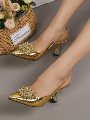 Women's Pointed Toe High Heel Pumps, Fashionable Wear Outside, For Spring, Summer And Autumn