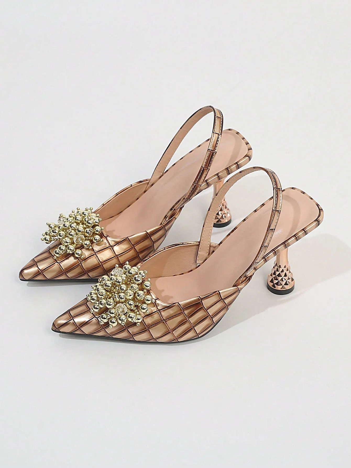 Women's Pointed Toe High Heel Pumps, Fashionable Wear Outside, For Spring, Summer And Autumn