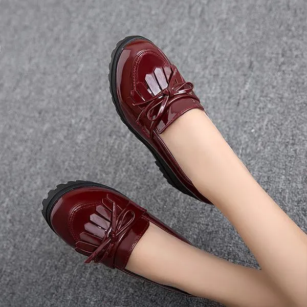 Women's Retro Casual Wedge Tassel Shoes 30638733S